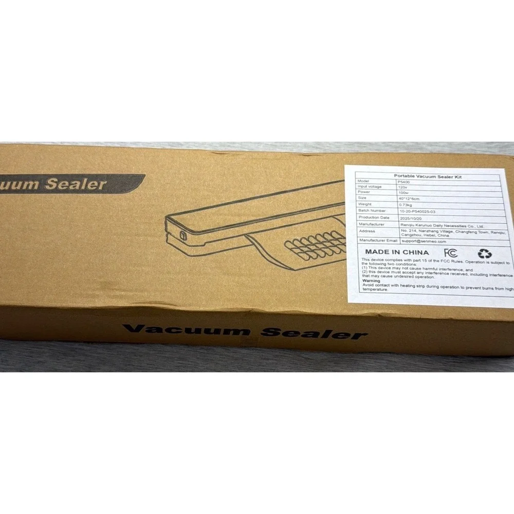 Portable‎ Vacuum Sealer Machine P5400 100W Food Preservation Kit 120V New